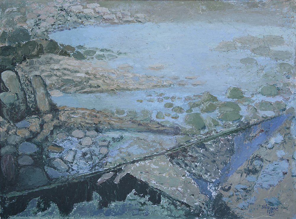 Riverbed, 1971, signed @Koert Delmonte